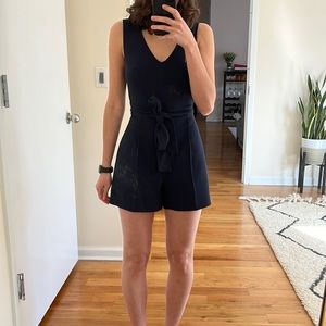 Club Monaco Madria romper, navy, size 6